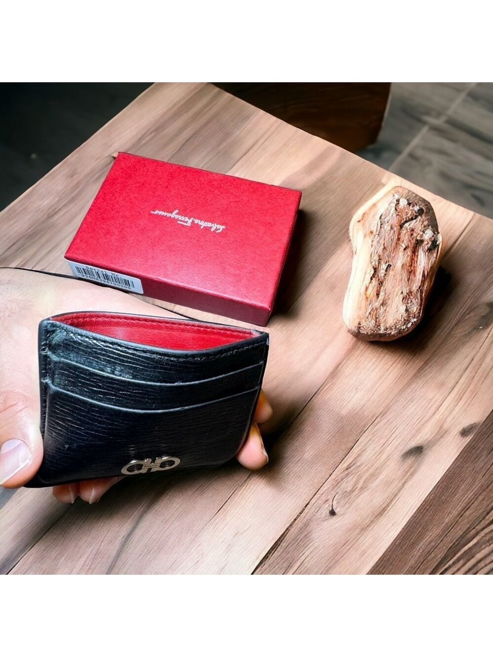 Salvatore Ferragamo Money Clip Black / Red